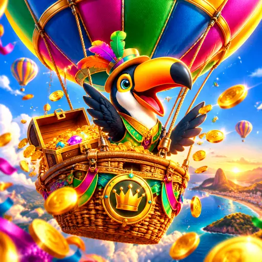 Jogo Balloon com balão inflando e escala de multiplicador ao lado