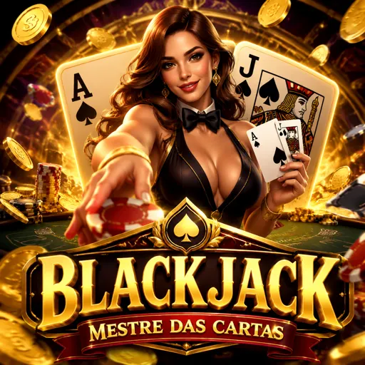 Mesa de blackjack com cartas sendo distribuídas pelo dealer
